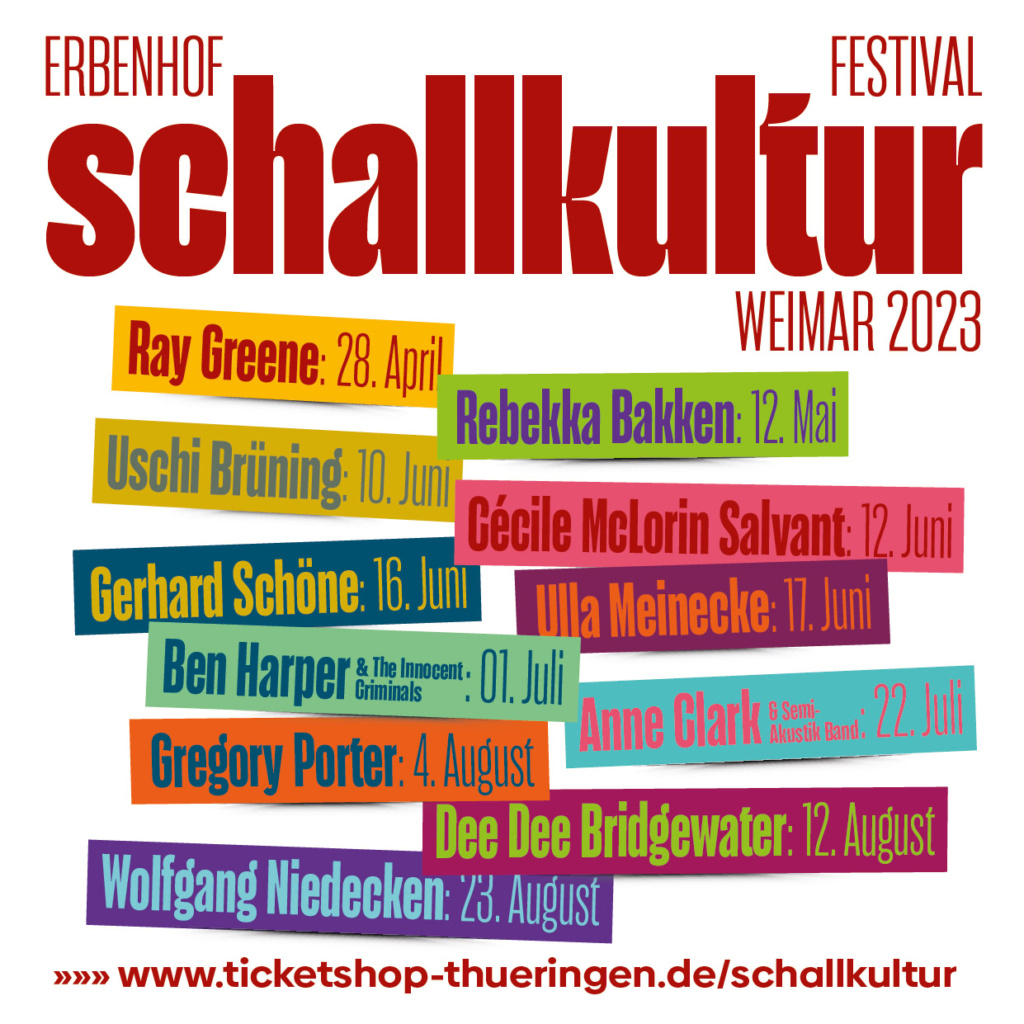 Schallkultur-Live Konzerte in Weimar, Programm 2023